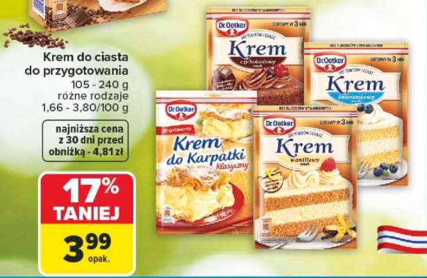 Dr. Oetker Krem do ciasta do przygotowania