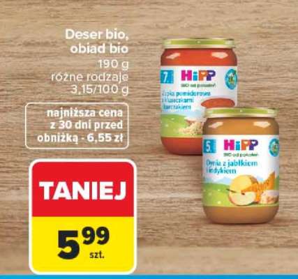 Hipp Deser bio, obiad bio