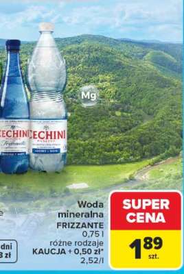 Woda mineralna FRIZZANTE