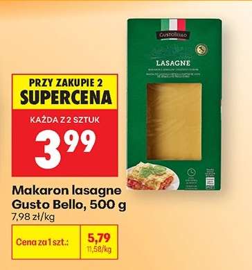 Makaron lasagne Gusto Bello 500 g