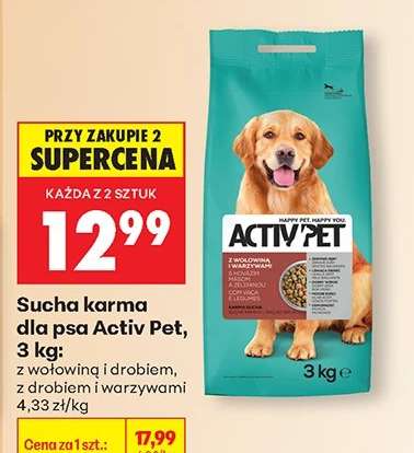 Sucha karma dla psa Activ Pet 3 kg