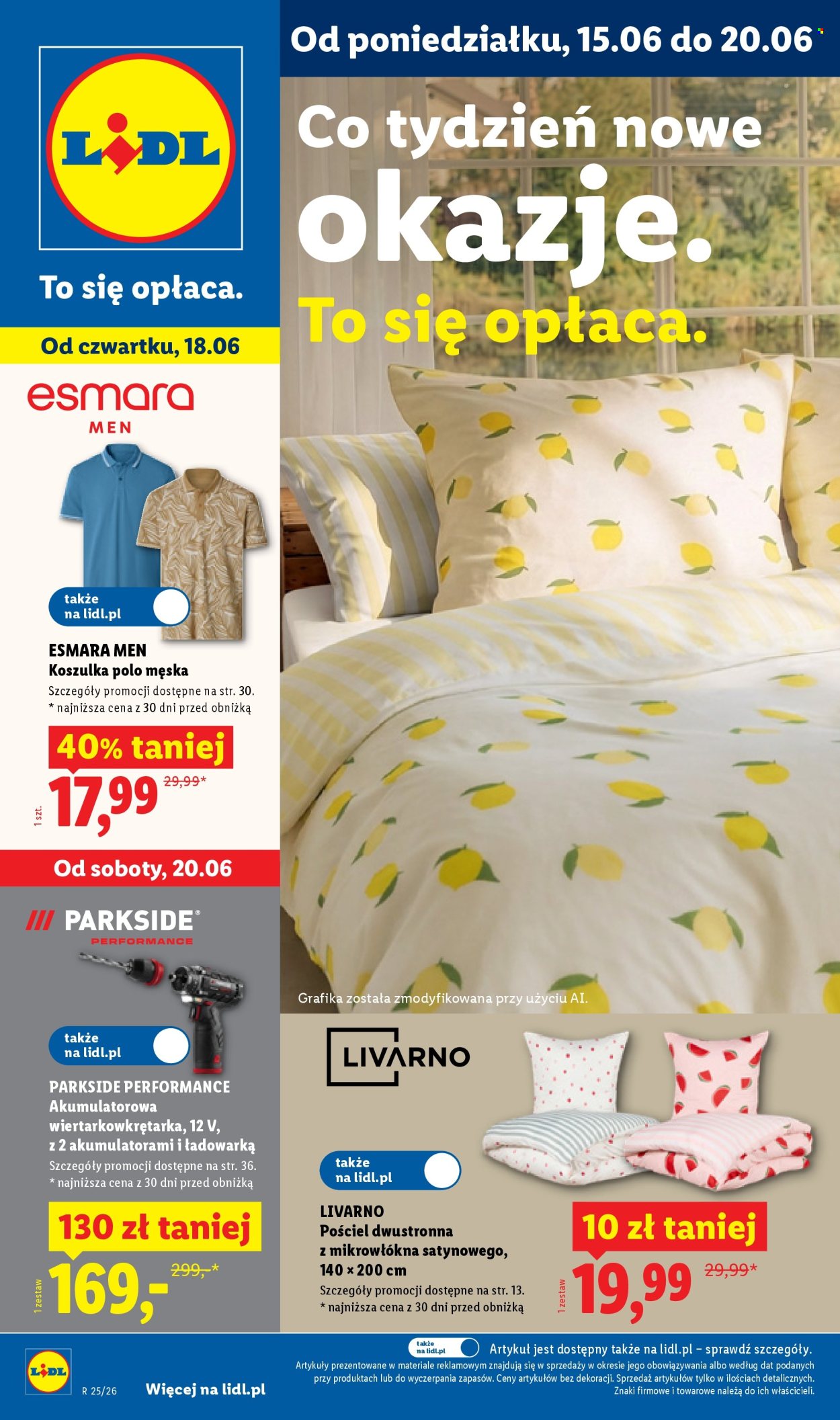 Leták Lidl - 15.6.2026 - 20.6.2026. Strana 1
