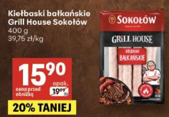 Kiełbaski bałkańskie Grill House Sokołów