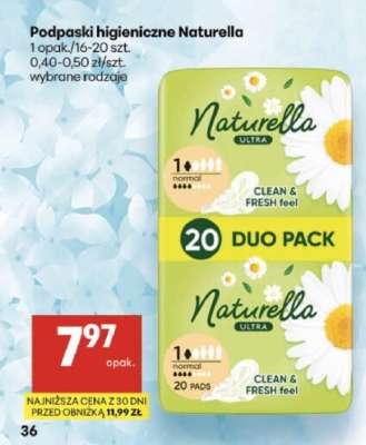 Podpaski higieniczne NATURELLA