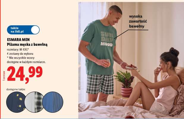 Esmara Men Piżama męska z bawełną