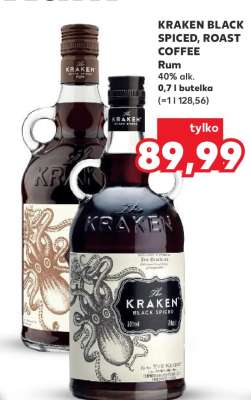KRAKEN BLACK SPICED, ROAST COFFEE