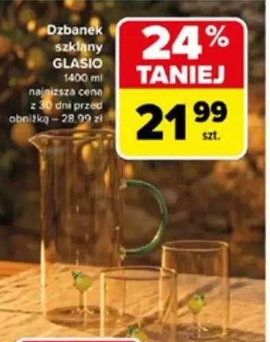 Dzbanek szklany GLASIO