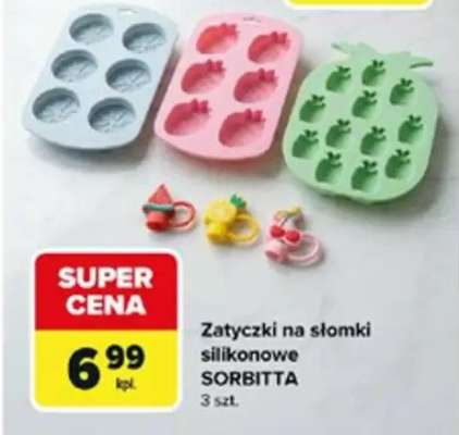 Zatyczki na słomki silikonowe SORBITTA