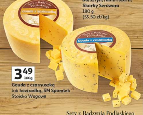 Gouda z czarnuszką lub koziąrdką, SM Spomlek