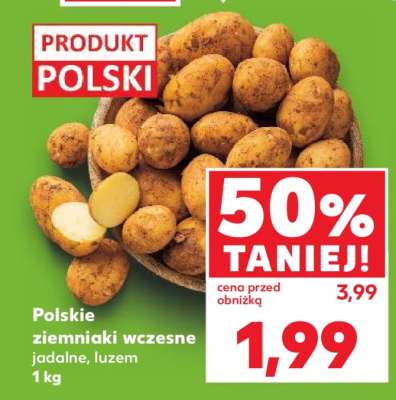 Polskie ziemniaki wczesne jadalne, luzem 1 kg