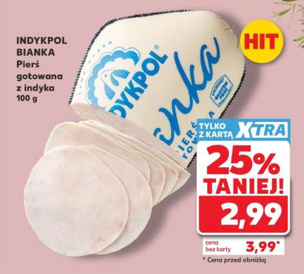 INDYKPOL BIANKA Pierś gotowana z indyka 100 g