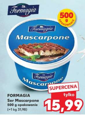 FORMAGIA Ser Mascarpone 500 g opakowanie