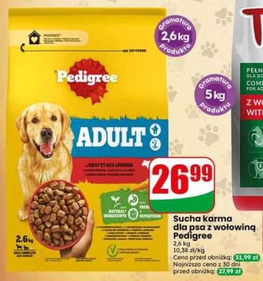 Sucha karma dla psa z wołowiną Pedigree