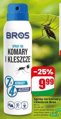 Spray na komary i kleszcze Bros