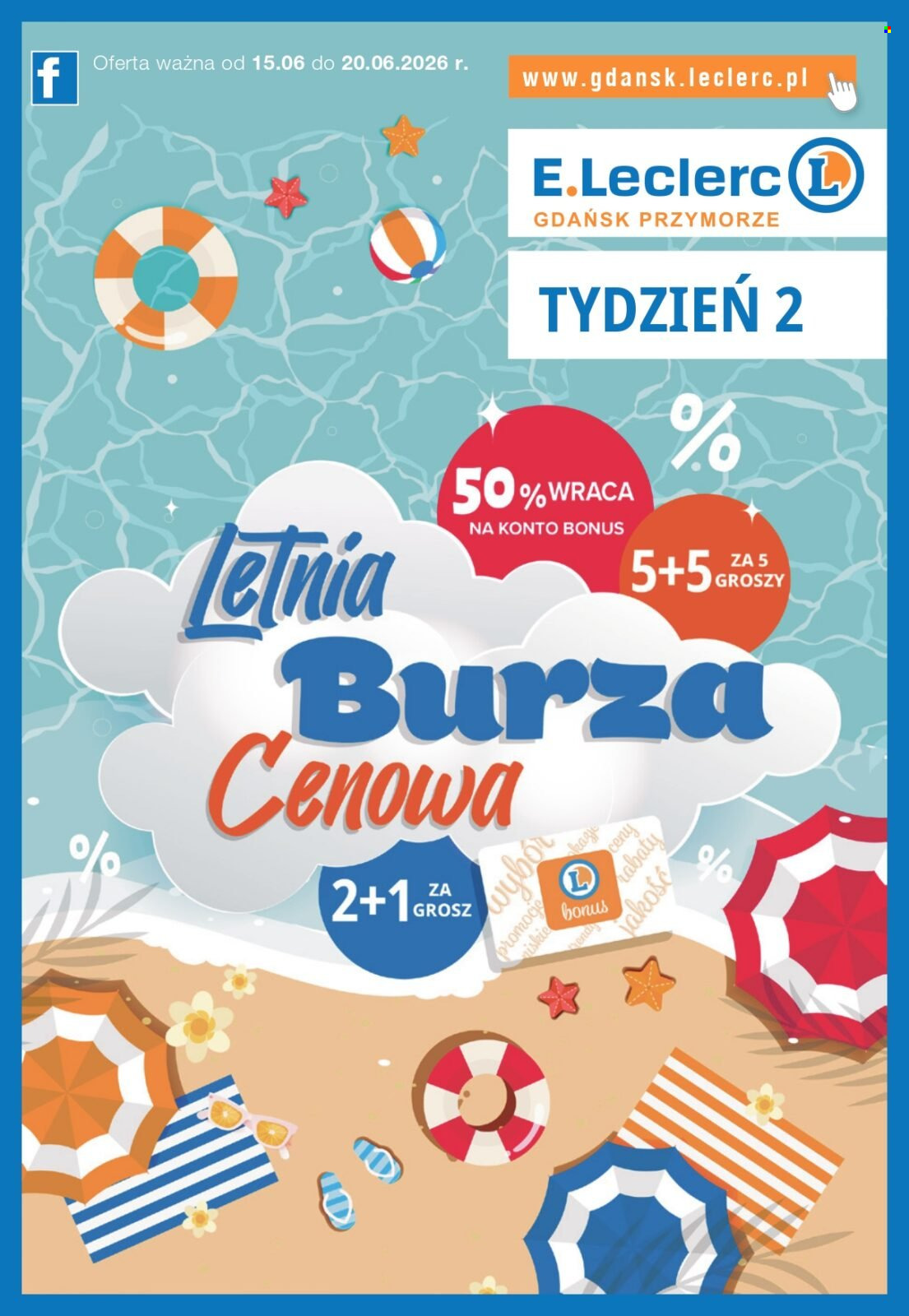 Leták E.Leclerc - 15.6.2026 - 20.6.2026. Strana 1