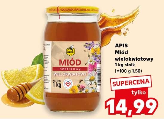 APIS Miód wielokwiatowy 1 kg słoik