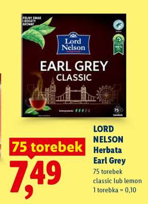 LORD NELSON Herbata Earl Grey