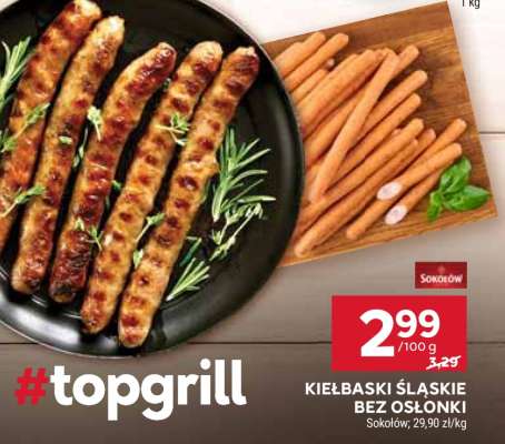 Kiełbaski śląskie bez osłonki