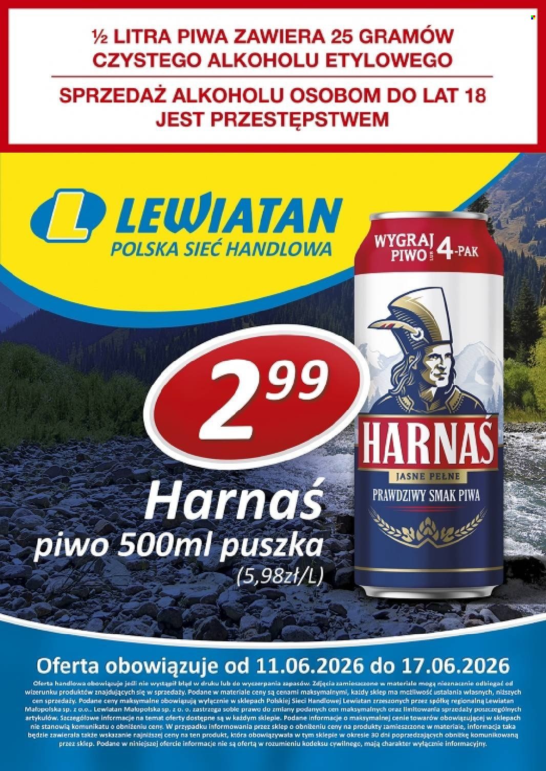 Gazetka Lewiatan - 11.06.2026 - 17.06.2026. Strona 1