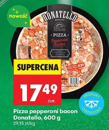 Pizza pepperoni bacon Donatello, 600 g