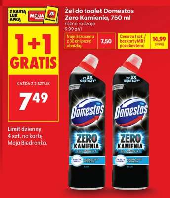 Żel do toalet Domestos Zero Kamienia, 750 ml