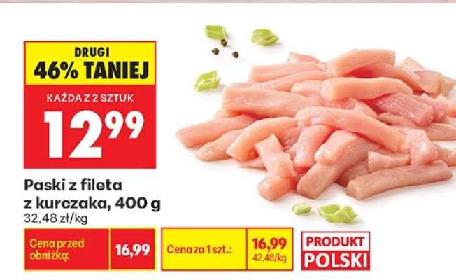 Paski z fileta z kurczaka 400 g