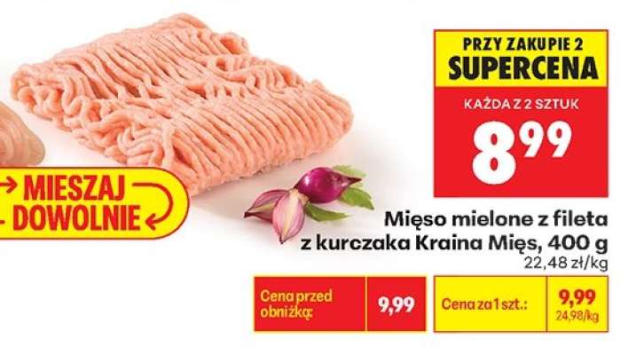 Mięso mielone z fileta z kurczaka Kraina Mięs 400 g