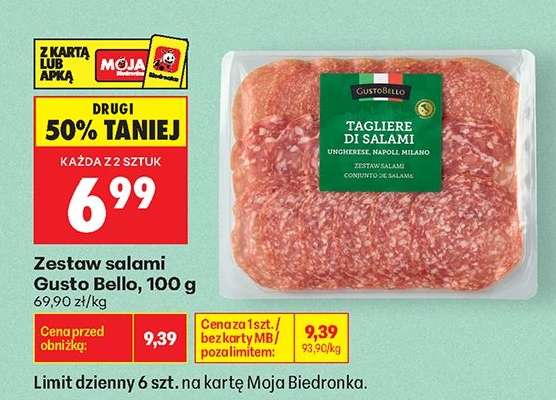 Zestaw salami Gusto Bello , 100 g