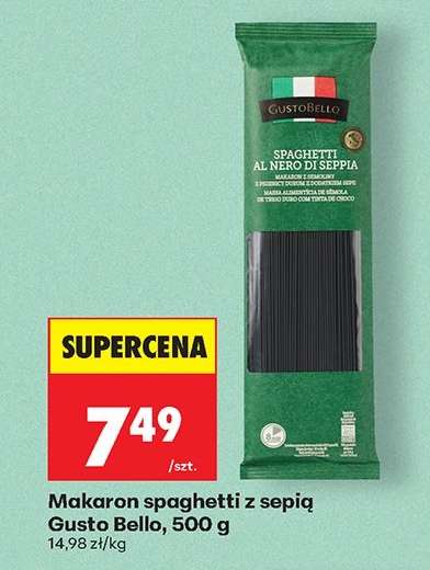 Makaron spaghetti z sepią Gusto Bello, 500 g