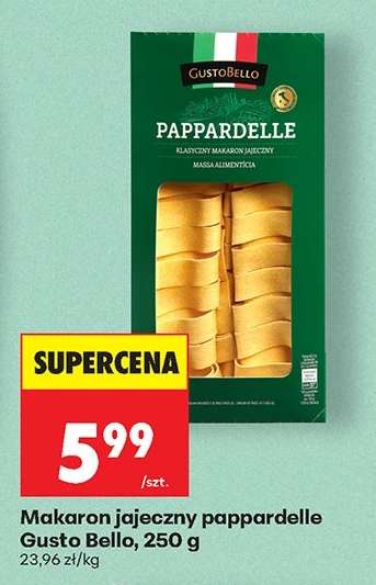 Makaron jajeczny pappardelle Gusto Bello 250 g