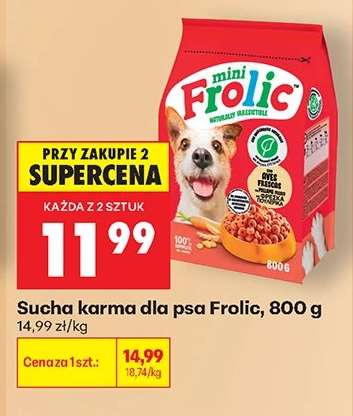 Sucha karma dla psa Frolic, 800 g
