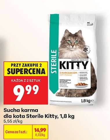 Sucha karma dla kota Sterile Kitty 1,8 kg