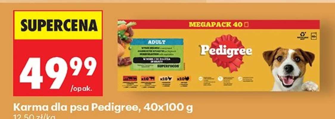 Karma dla psa Pedigree, 40x100 g