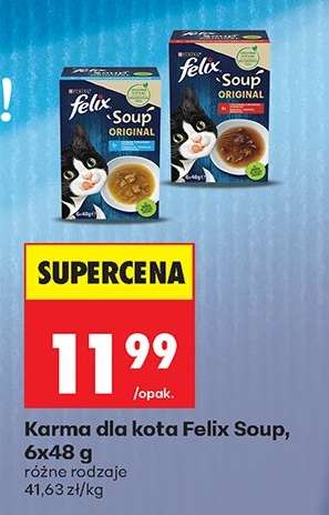 Karma dla kota Felix Soup, 6x48 g