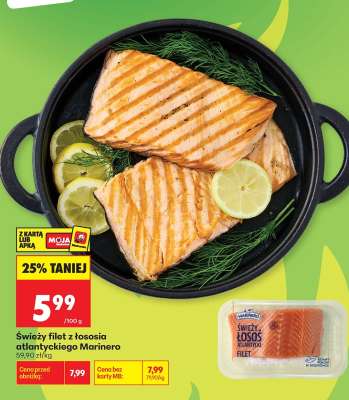 Świeży filet z łososia atlantyckiego Marinero