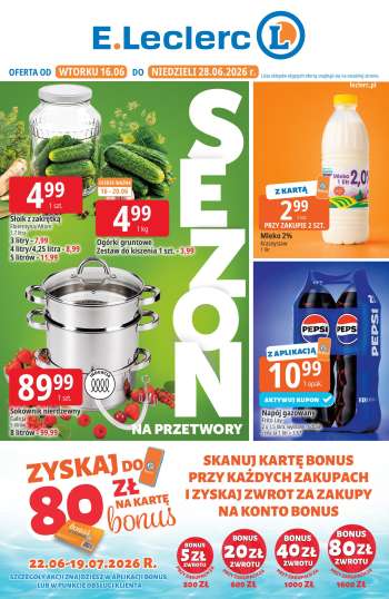Gazetka E.Leclerc - 16.06.2026 - 28.06.2026.