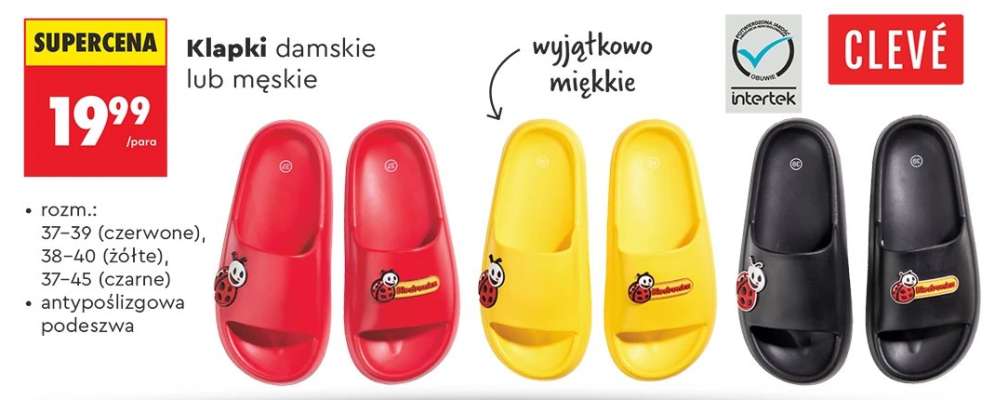 Klapki damskie lub męskie