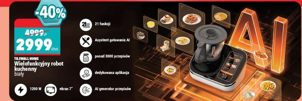 TESWALL HOME Wielofunkcyjny robot kuchenny biały