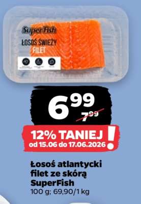 Łosoś atlantycki filet ze skórą SuperFish