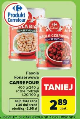 Fasola konserwowa CARREFOUR