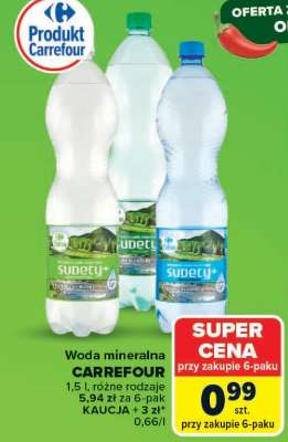 Woda mineralna Carrefour