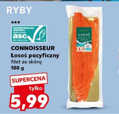 CONNOISSEUR Łosoś pacyficzny filet ze skórą 100 g