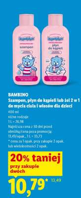 BAMBINO Szampon, płyn do kąpieli lub żel 2 w 1