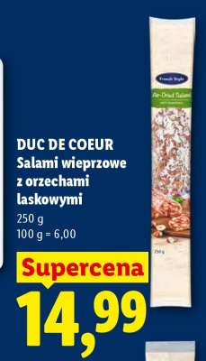 DUC DE COEUR Salami wieprzowe z orzechami laskowymi