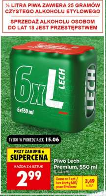 Piwo Lech Premium, 550 ml