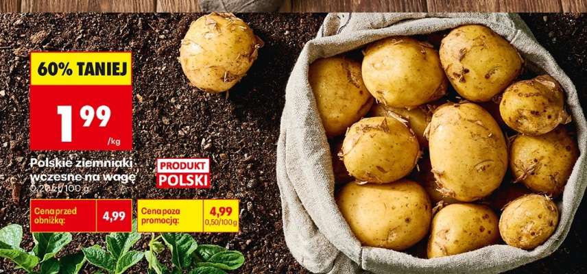 Polskie ziemniaki wczesne na wagę