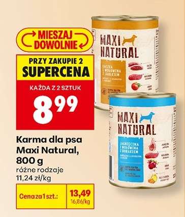 Karma dla psa Maxi Natural, 800 g