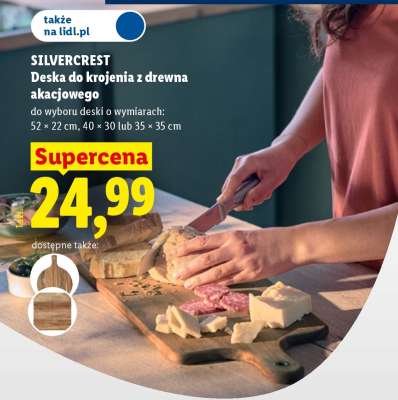 SILVERCREST Deska do krojenia z drewna akacjowego