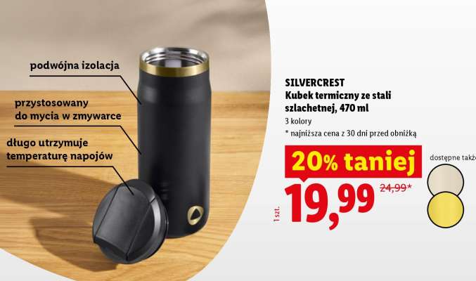 SILVERCREST Kubek termiczny ze stali szlachetnej, 470 ml