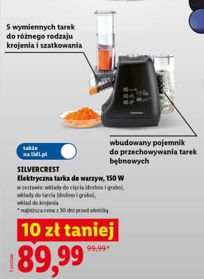 SILVERCREST Elektryczna tarka do warzyw, 150 W